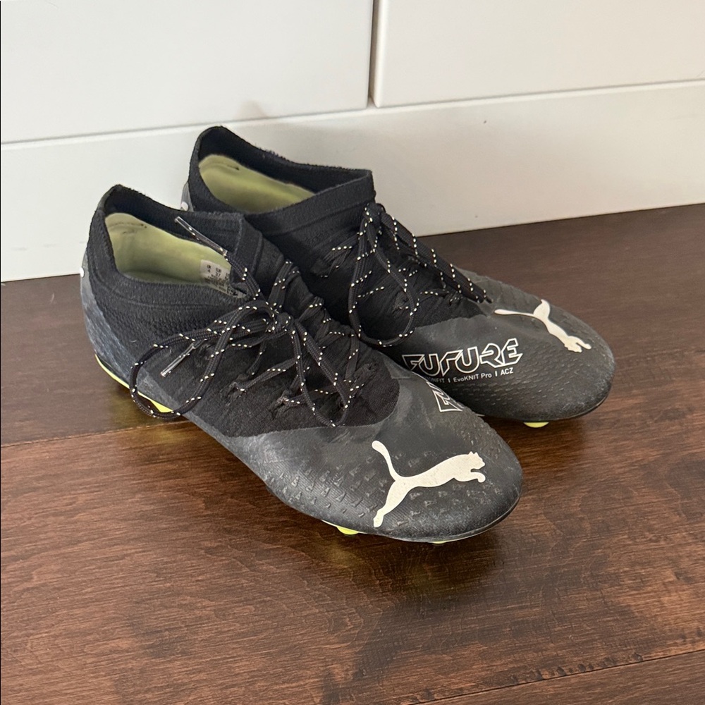 Puma Black and White Soccer Cleats Future